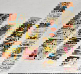 LOT ASSORTED VARIOUS YEAR FOOTBALL CARDS, C. 1950'S