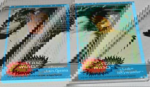 LOT 1977 STAR WARS TRADING CARDS