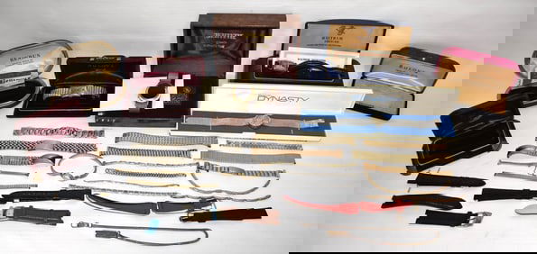 LOT ASSORTED CONTEMPORARY/VINTAGE WRIST WATCHES, 20TH C