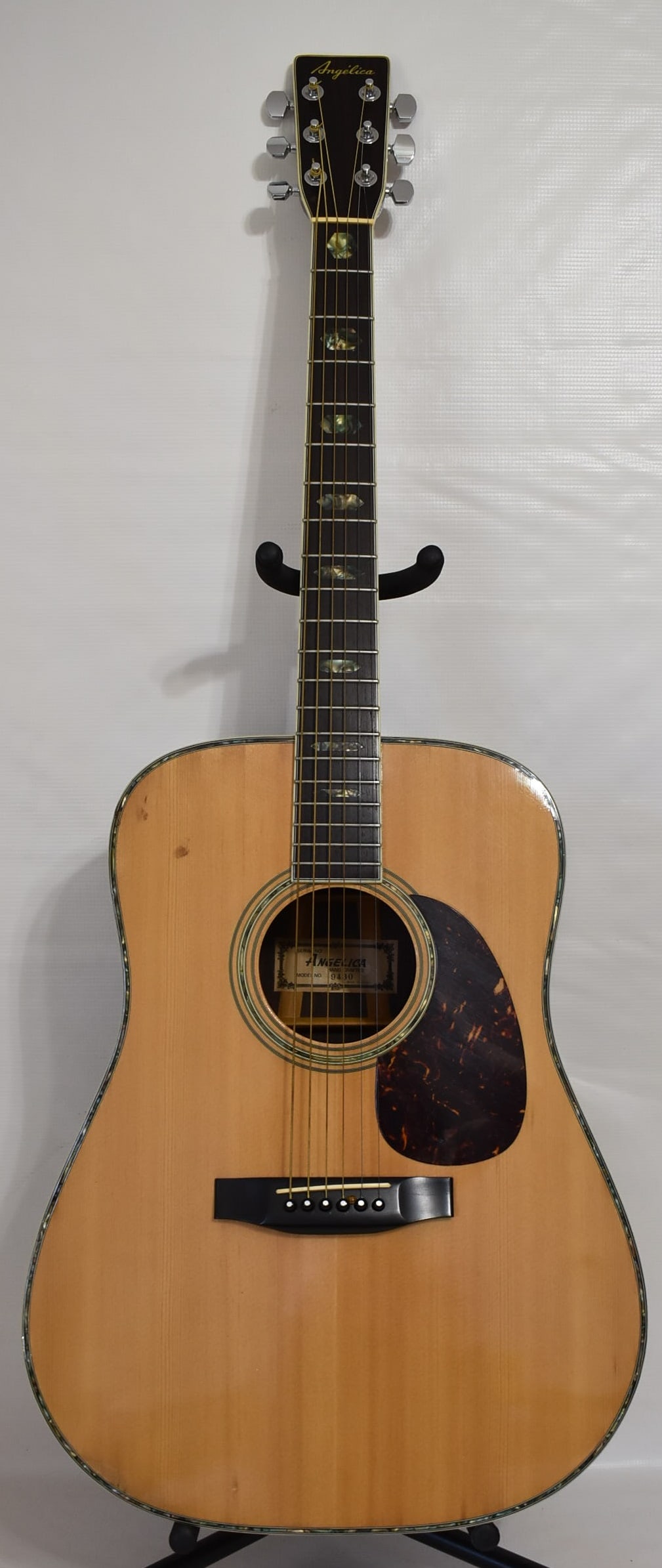 ANGELICA ROSEWOOD MODEL 9430 ACOUSTIC GUITAR SER 918015: ANGELICA ROSEWOOD MODEL 9430 ACOUSTIC GUITAR, SER. #918015, C. 1970/80'S, W/CASE