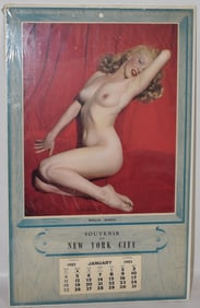 MARILYN MONROE GOLDEN DREAMS CALENDAR, C. 1953,