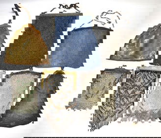 7 VICTORIAN/ART DECO BEADED HAND BAGS (WHITING & DAVIS)