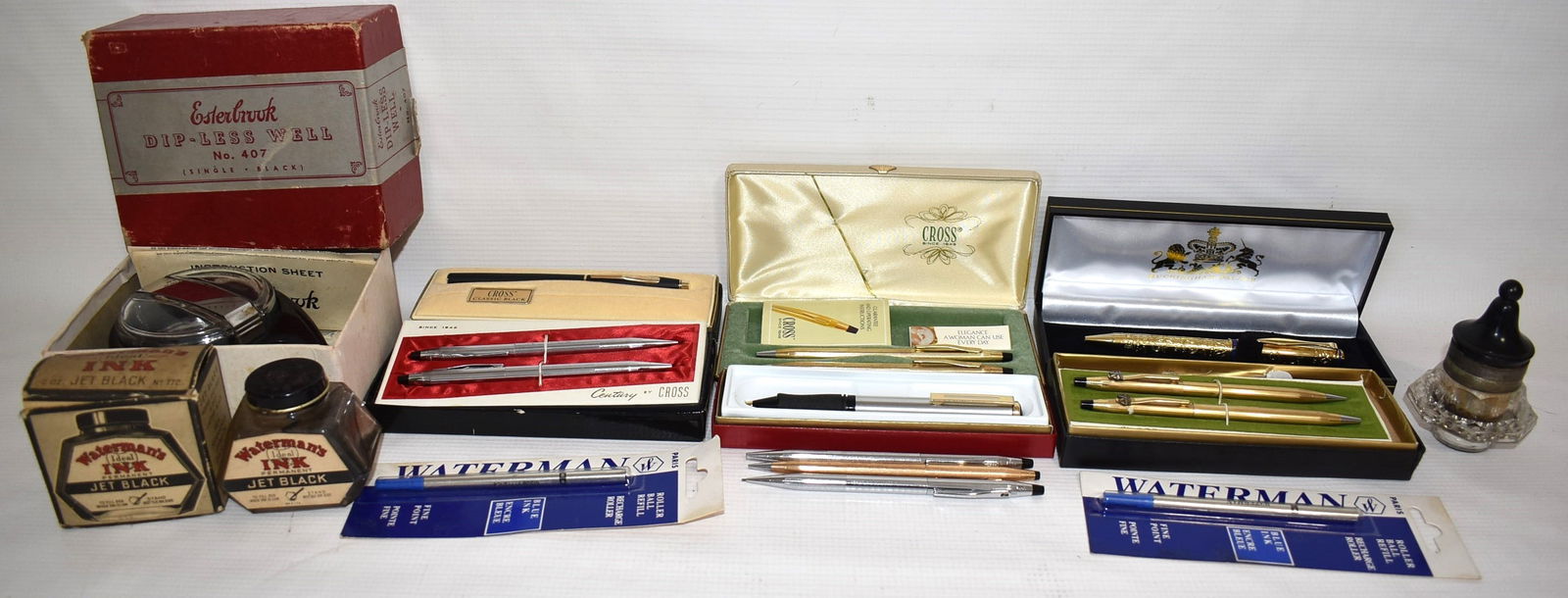 LOT ASSORTED PENS/PENCILS INCL. CROSS, SHEAFFER, ETC. (1 of 14)