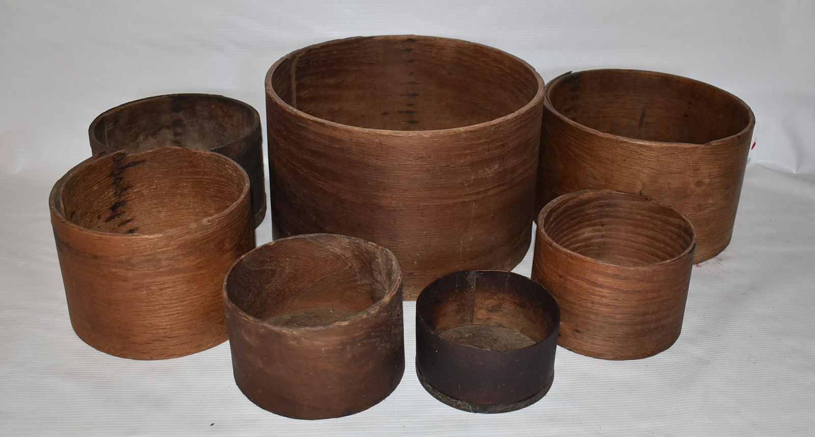 LOT (7) ASSORTED COUNTRY GRAIN, SUGAR MEASURES (1 of 13)