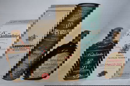 LOT (5) ASSORTED COLLECTABLE SCOTCH/WHISKEY BOTTLES