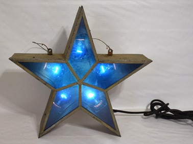 CHRISTMAS STAR LIGHT, C. 1940/50, H. 20"