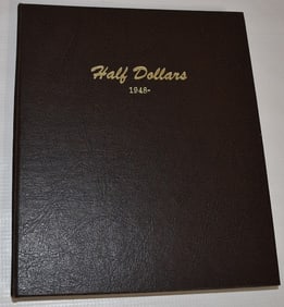 COIN BOOK FRANKLIN/KENNEDY HALF DOLLARS NEAR COMPLETE