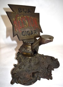 RARE BCA KEYSTONE CIGAR CUTTER, THE BRUNHUFF MFG & CO.