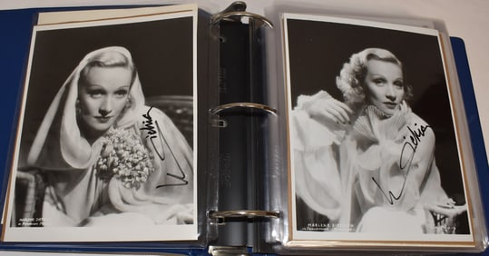 (111) VINT. AUTOGRAPHED PHOTOS INCL. MARLENE DIETRICH++