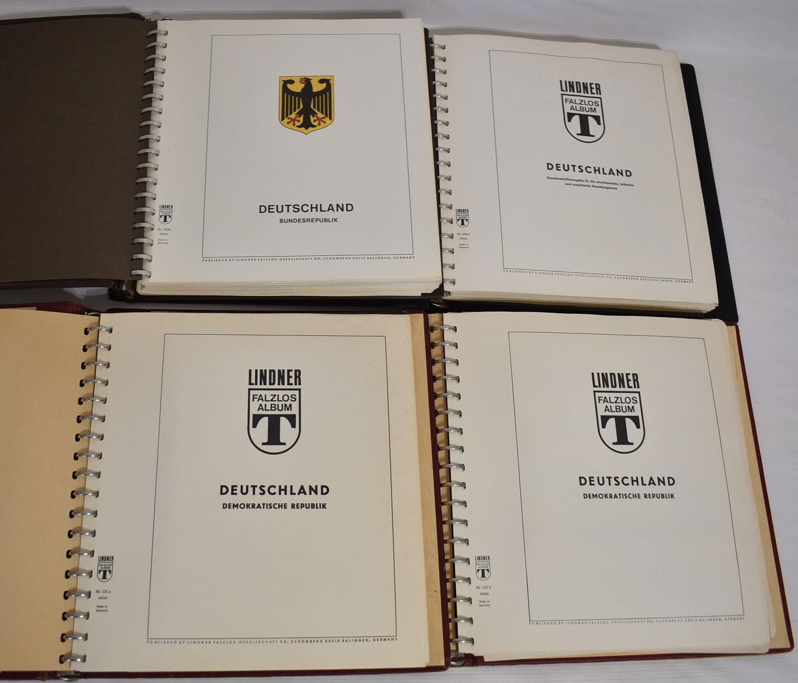 LOT (4) GERMAN POSTAGE ALBUMS INCL. LINDER 1945-1970'S (1 of 14)