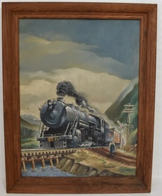 O/B IRON HORSE #2977 SIGNED M.B. WAKEFIELD (MANVILLE)