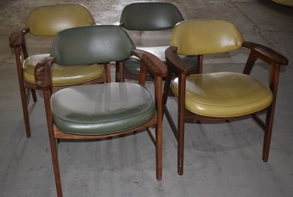 SET (4) MID CENTURY MODERN ARMCHAIRS (MURPHY-MILLER)