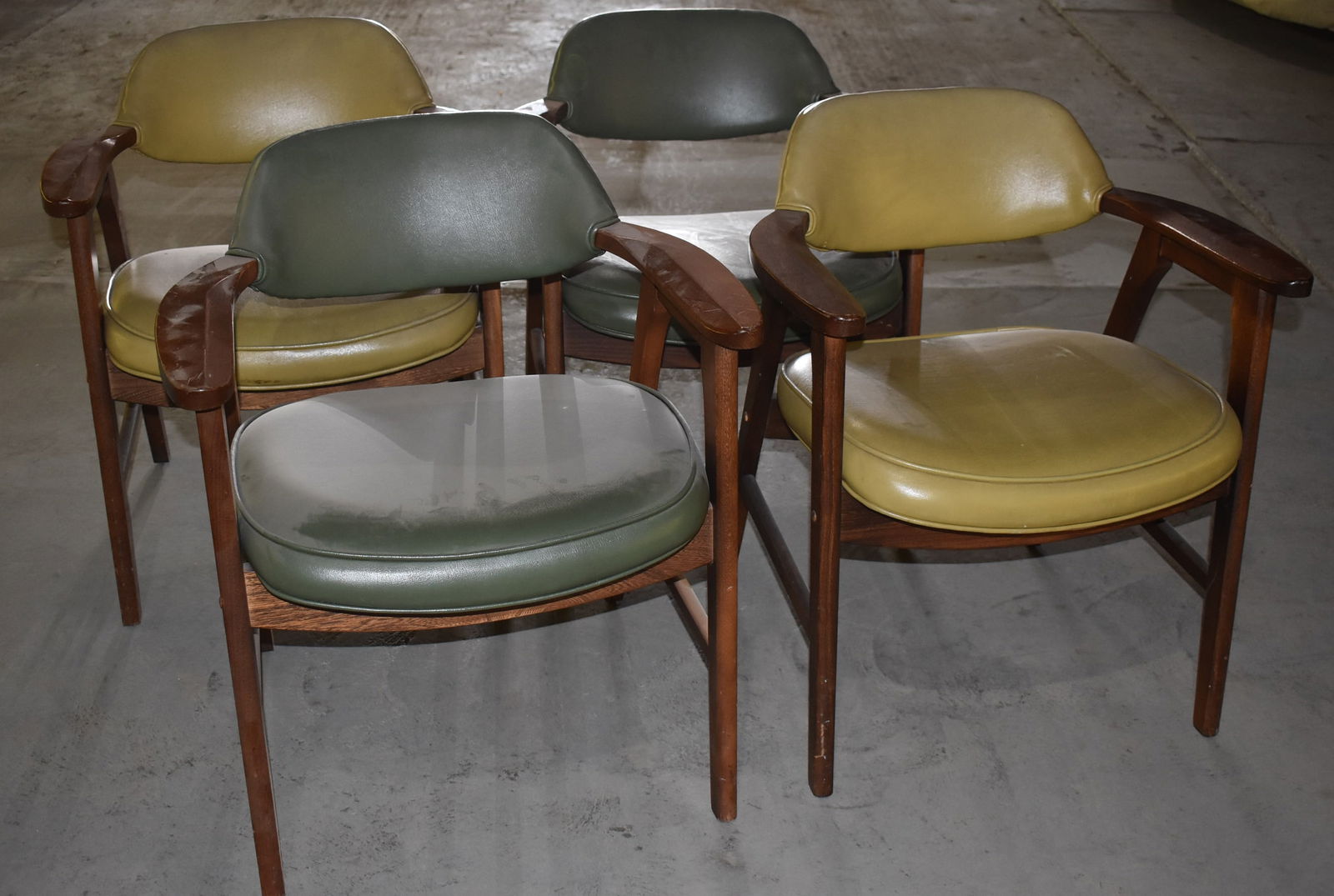 SET (4) MID CENTURY MODERN ARMCHAIRS (MURPHY-MILLER) (1 of 6)