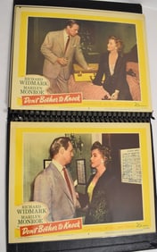 APPROX. 57 VINT. LOBBY CARDS/MAG CUTS W/MARILYN MONROE+