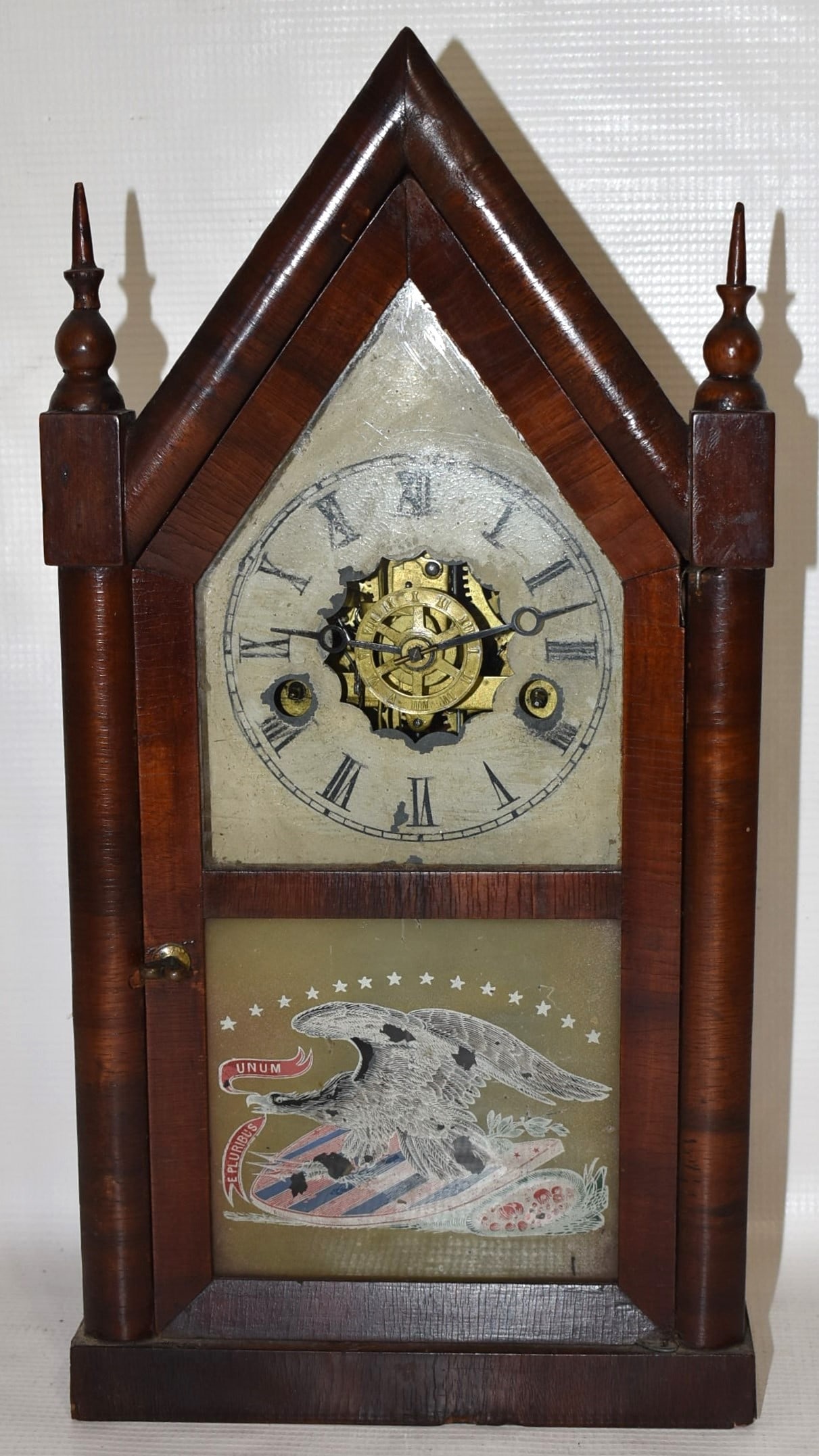 JEROME BRISTOL, CT STEEPLE CLOCK, 19TH C. (1 of 7)