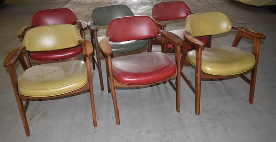 SET (6) MID CENTURY MODERN ARMCHAIRS (MURPHY-MILLER)