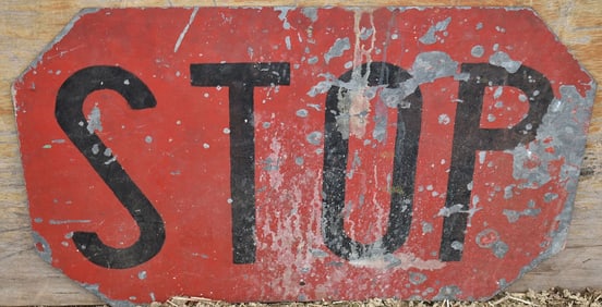VINTAGE STOP SIGN