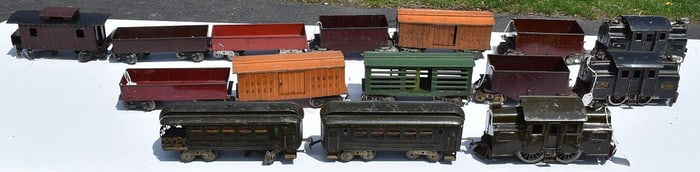 SET (15) ASST. LIONEL ELECTRIC TRAINS W/3 LOCOMOTIVES