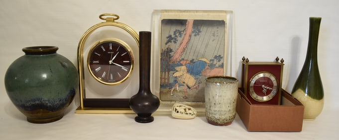 LOT ASSORTED JAPANESE POTTERY, 20TH C.