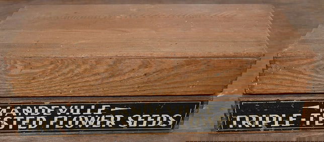 COUNTRY MANDEVILLE SEED CABINET, 19TH C.