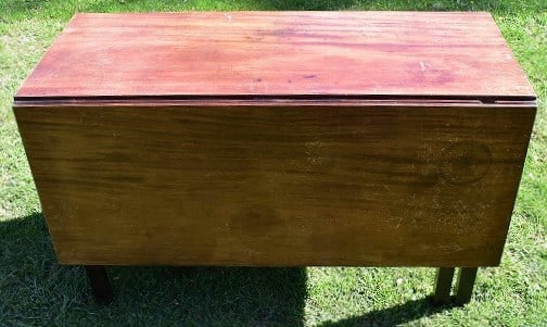 CHIPPENDALE MAHOGANY DROP LEAF TABLE, 18TH C. (1 of 7)