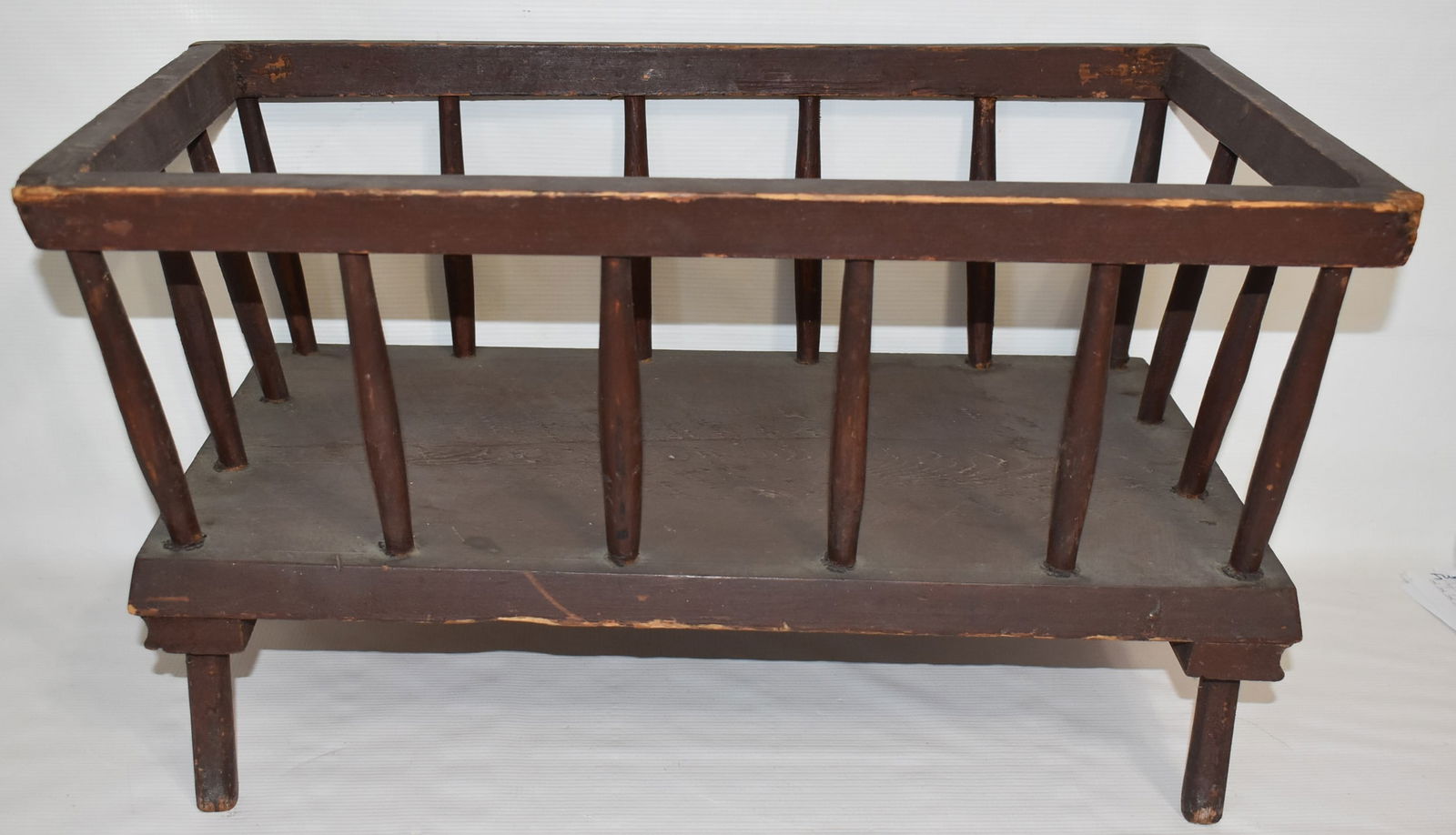 VINTAGE FIREPLACE PINE PAPER RACK (1 of 5)