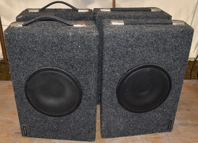 LOT (4) REALISTIC CAR SPEAKERS, C. 1990'S