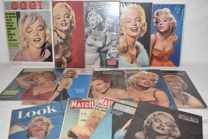 LOT (16) VINTAGE MARILYN MONROE MAGAZINES, C. 1950/60