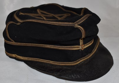 MILITARY GOLD BRAIDED KEPI, 19TH C.