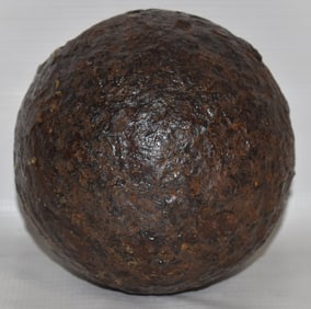 REVOLUTIONARY WAR ERA 25 POUND CANNON BALL, C. 1770