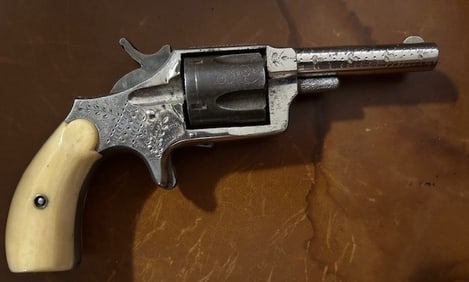 HOPKINS & ALLEN 32 CAL. RIM FIRE REVOLVER BLUE JACKET 2