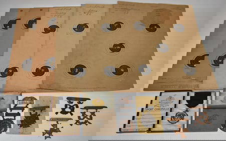 12 EXPERT RIFLEMAN/MILITARY MEDALS/TARGETS C. 1919-1945