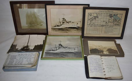 LOT INCL. VINT. DESTROYER/SAILING SLOOP PHOTOS