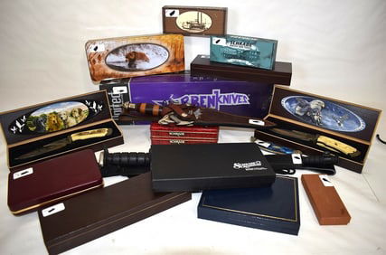 LOT ASSORTED KNIVES INCL. SCHRADE, MIB