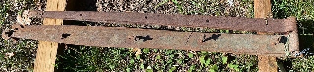 EARLY FORGED IRON STRAP HINGES