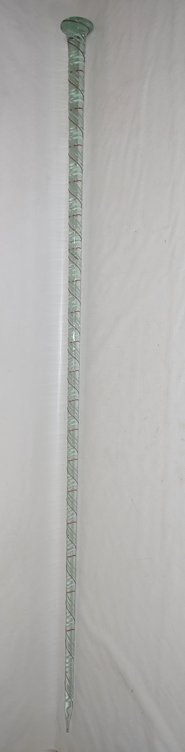 ANTIQUE ELLENVILLE GLASS PARADE CANE, 20TH C., L. 54" (1 of 5)