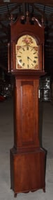 CONTINENTAL TALL CASE CLOCK W/SIGNED MOVEMENT, 19TH C.