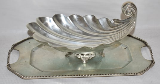 LOT (2) MEXICAN STERLING MINT DISH/UNDERPLATE, C. 1960