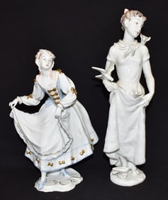 LOT (2) ROSENTHAL PORCELAIN FIGURINES, 20TH C.