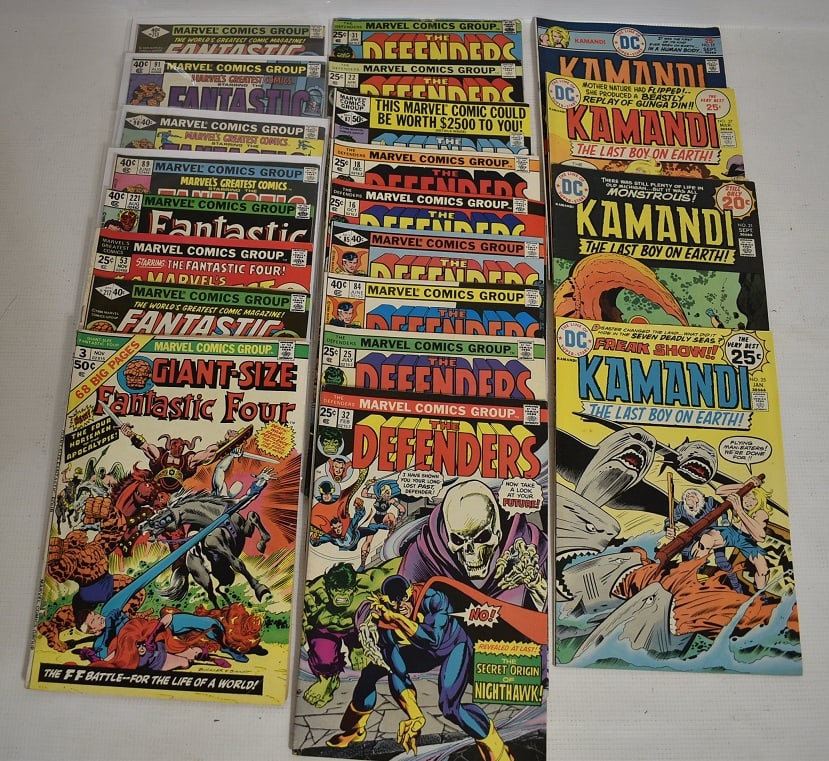 21 ASST. VINTAGE COMICS INCL. FANTASTIC FOUR, C. 1970'S (1 of 6)