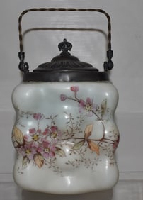 WAVECREST BISCUIT JAR, 19TH C.