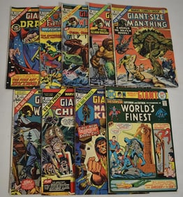 9 ASST. VINTAGE COMICS INCL. FANTASTIC FOUR, C. 1970'S