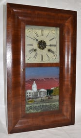 EMPIRE OGEE MAHOGANY COURT HOUSE ST. LOUIS, MO CLOCK