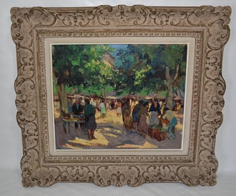 O/P STREET MARKET SIGNED VAN DEN BUSSCHE
