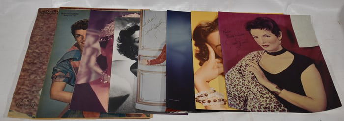 6 JANE RUSSELL PHOTOGRAPHS W/3 AUTOGRAPH/2 PERSONALIZED