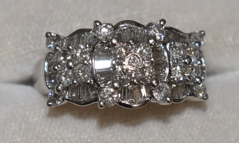 ART DECO PLATINUM/DIAMOND COCKTAIL/EVENING RING