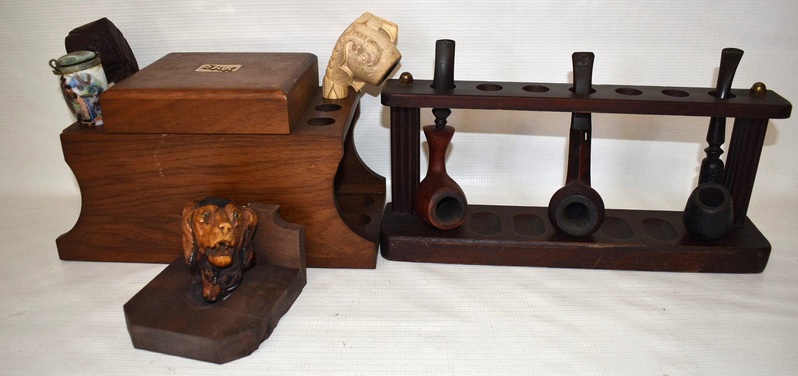 COLLECTION (7) VINTAGE SMOKING PIPES, 19/20TH C. (1 of 9)