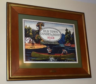 OLD TOWN CANOE ADVERTISING (REPRO) 36" X 41"