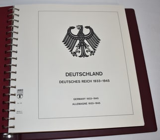 LINDNER DEUTSCHLAND POSTAGE STAMP ALBUM 1933-1945