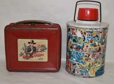 LOT (2) INCL. HOPALONG CASSIDY LUNCH BOX W/THERMOS